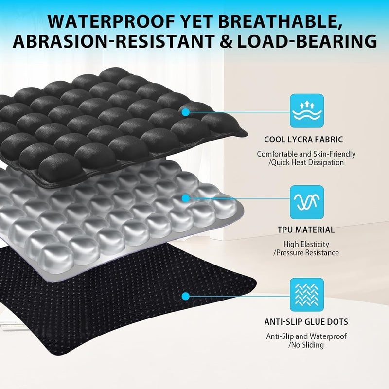 ANABIUP Sondor Travel Cushion Airplane seat, Trave seat Cushion for Long Flights, Portable Airplane Pad with Storage Bag for Car, Office, Stadium, Ergonomic Comfort Support,Heavy Duty (36 Air Bag) - Image 4